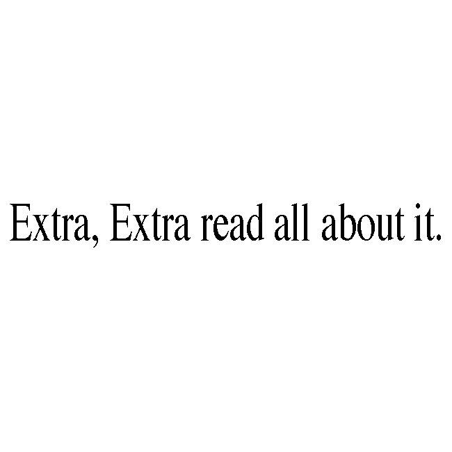 #2360 - Extra Extra - Man